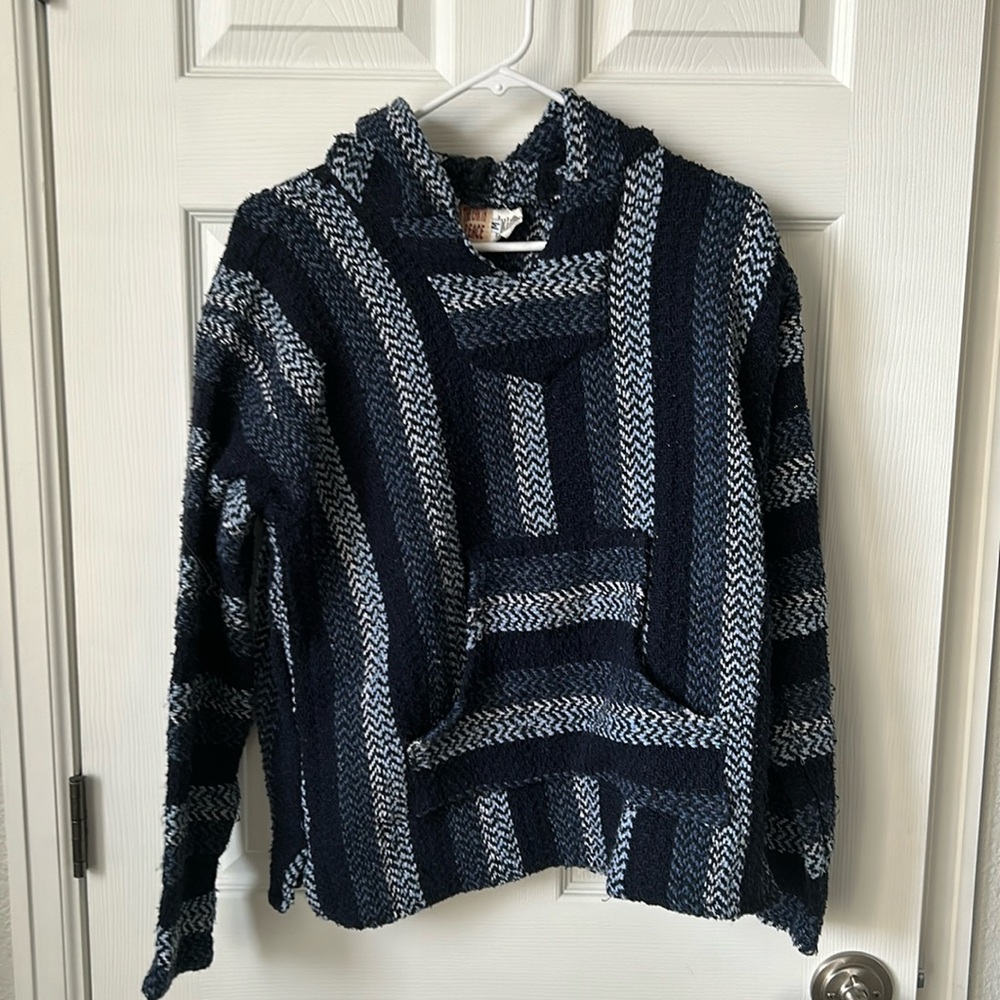 Navy blue knitted sweater/hoodie